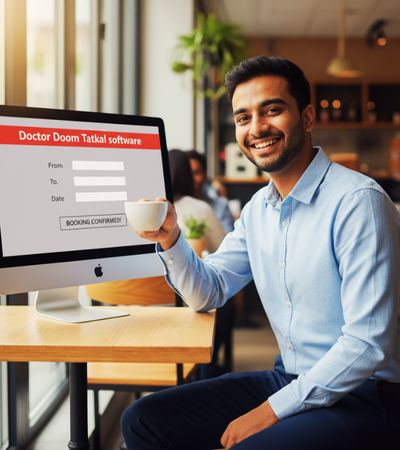 Doctor Doom Tatkal Software features overview on a computer screen